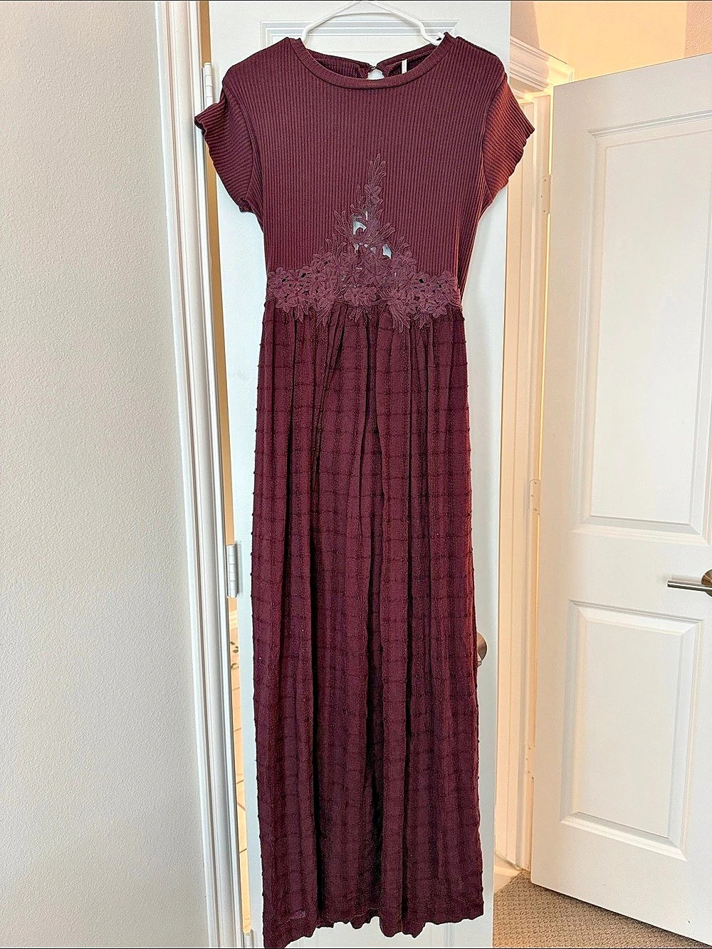 Free People Maxi Dress Burgundy
